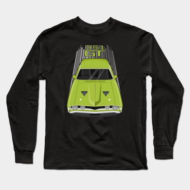 Ford Falcon XA GT 351 - Lime Green Long Sleeve T-Shirt by V8social